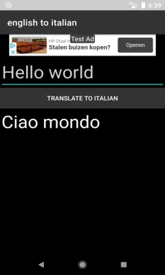 english to italian translator android App screenshot 3